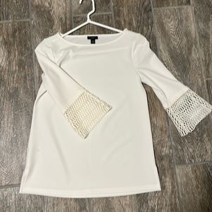 Ann Taylor off white XXSP 3/4 sleeve blouse